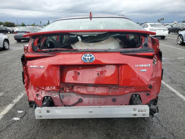 JTDKARFU0K3100041 - 2019 TOYOTA PRIUS RED photo 6