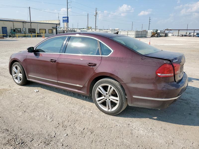 1VWCM7A37EC095677 - 2014 VOLKSWAGEN PASSAT SEL BURGUNDY photo 2