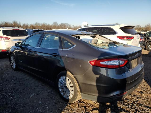 3FA6P0UU0FR188049 - 2015 FORD FUSION S HYBRID GRAY photo 2