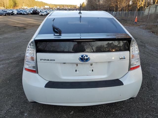 JTDKN3DU5A0030850 - 2010 TOYOTA PRIUS WHITE photo 6