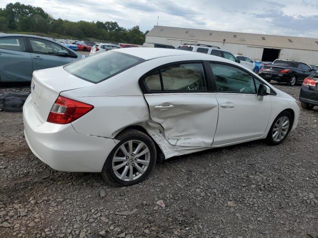19XFB2F92CE314735 - 2012 HONDA CIVIC EXL WHITE photo 3