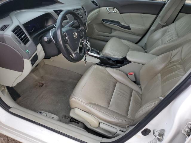 19XFB2F92CE314735 - 2012 HONDA CIVIC EXL WHITE photo 7