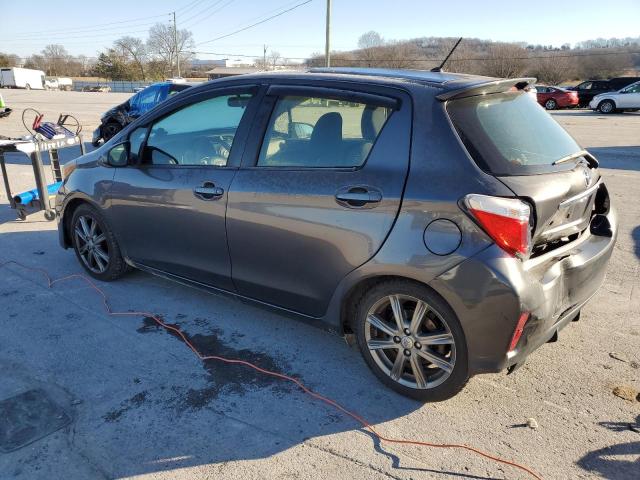 JTDKTUD38DD554736 - 2013 TOYOTA YARIS GRAY photo 2