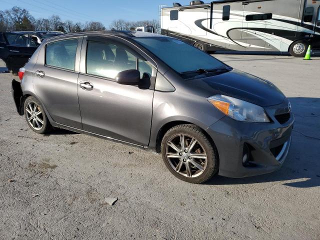 JTDKTUD38DD554736 - 2013 TOYOTA YARIS GRAY photo 4