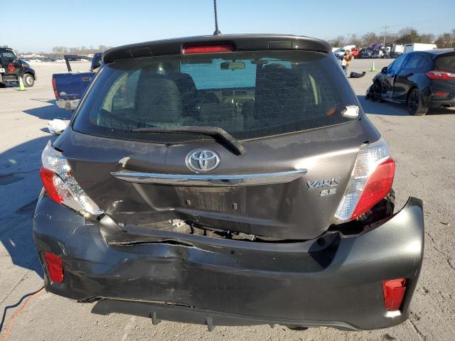 JTDKTUD38DD554736 - 2013 TOYOTA YARIS GRAY photo 6