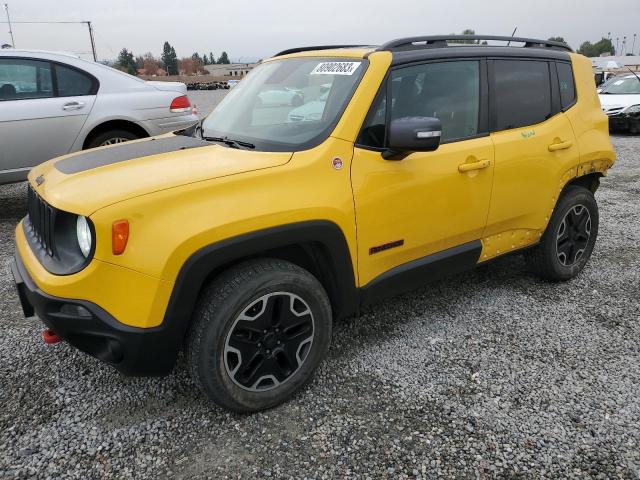 ZACCJBCT2GPD07718 - 2016 JEEP RENEGADE TRAILHAWK YELLOW photo 1