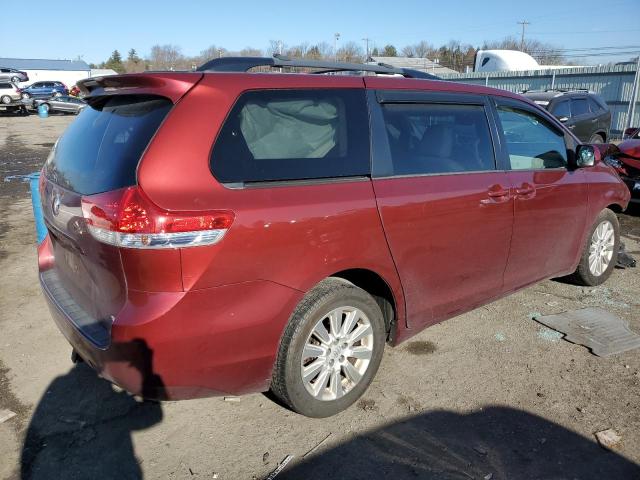 5TDDK3DC0ES093107 - 2014 TOYOTA SIENNA XLE MAROON photo 3