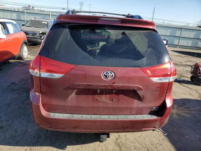 5TDDK3DC0ES093107 - 2014 TOYOTA SIENNA XLE MAROON photo 6