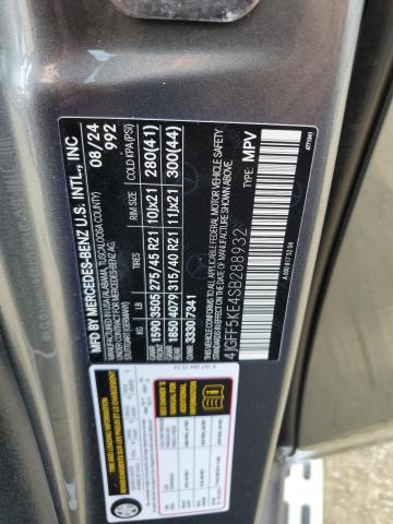 4JGFF5KE4SB288932 - 2025 MERCEDES-BENZ GLS 450 4MATIC GRAY photo 13