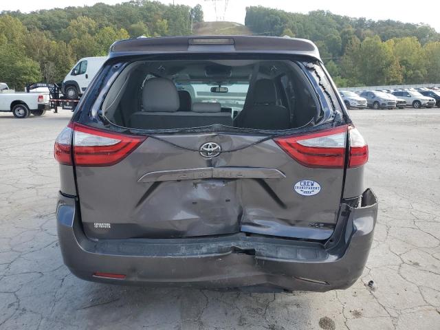 5TDYK3DC7FS567248 - 2015 TOYOTA SIENNA XLE ნაცრისფერი ფოტო 6