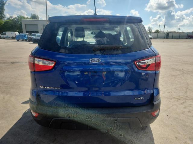 MAJ6S3FL1KC257716 - 2019 FORD ECOSPORT S ლურჯი ფოტო 6