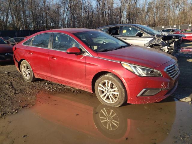 5NPE24AF0HH536956 - 2017 HYUNDAI SONATA SE RED photo 4