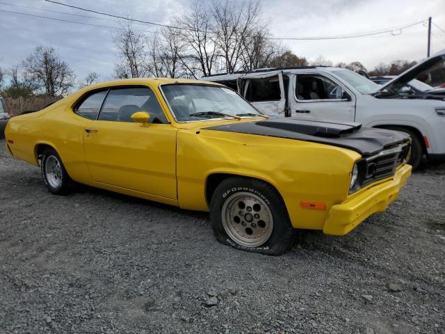 VL29G3B601659 - 1973 PLYMOUTH DUSTER YELLOW photo 4