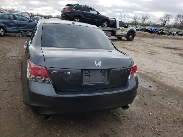 1HGCP36828A057539 - 2008 HONDA ACCORD EXL GRAY photo 6