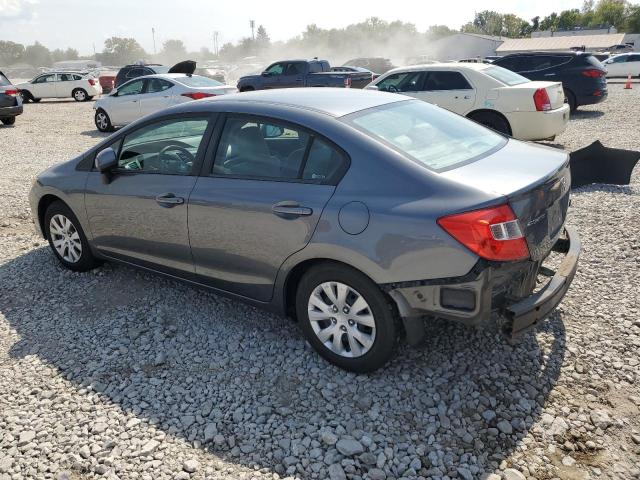 19XFB2F54CE061091 - 2012 HONDA CIVIC LX GRAY photo 2