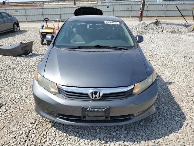 19XFB2F54CE061091 - 2012 HONDA CIVIC LX GRAY photo 5
