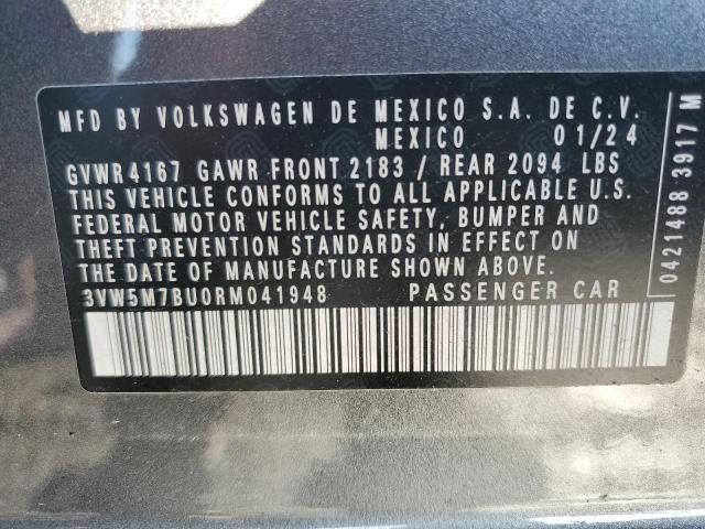 3VW5M7BU0RM041948 - 2024 VOLKSWAGEN JETTA S GRAY photo 13