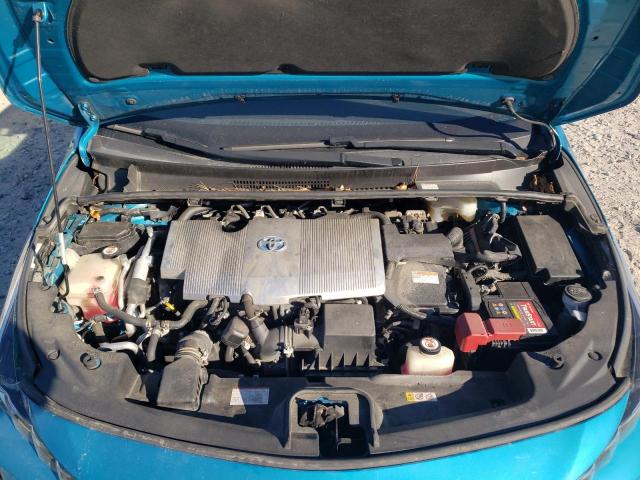 JTDKARFP9J3096872 - 2018 TOYOTA PRIUS PRIM 青色 照片 11