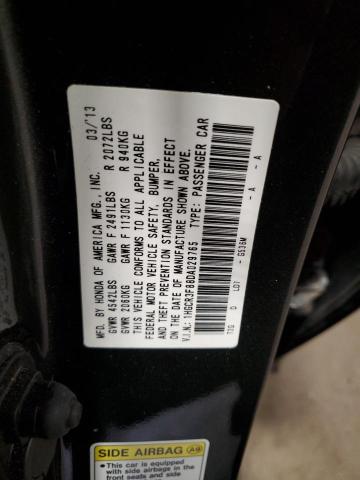 1HGCR3F88DA029765 - 2013 HONDA ACCORD EXL GRAY photo 12