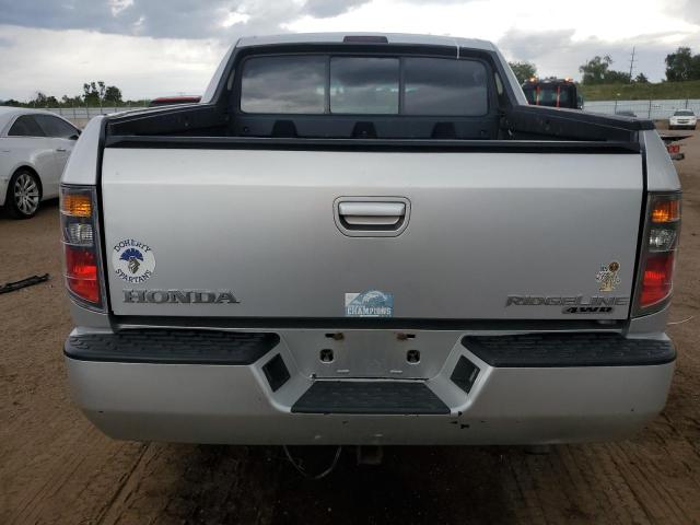 2HJYK16596H553848 - 2006 HONDA RIDGELINE RTL ვერცხლისფერი ფოტო 6