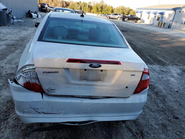 3FAHP0HA0CR190811 - 2012 FORD FUSION SE WHITE photo 6