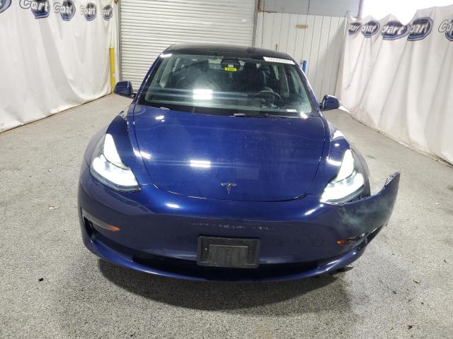 5YJ3E1EA5NF371833 - 2022 TESLA MODEL 3 BLUE photo 5