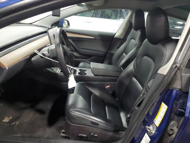 5YJ3E1EA5NF371833 - 2022 TESLA MODEL 3 BLUE photo 7