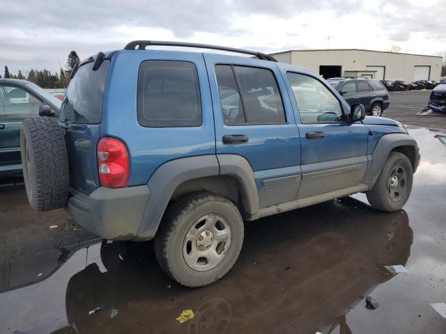 1J4GL48K46W208451 - 2006 JEEP LIBERTY SPORT BLUE photo 3