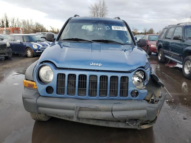 1J4GL48K46W208451 - 2006 JEEP LIBERTY SPORT BLUE photo 5