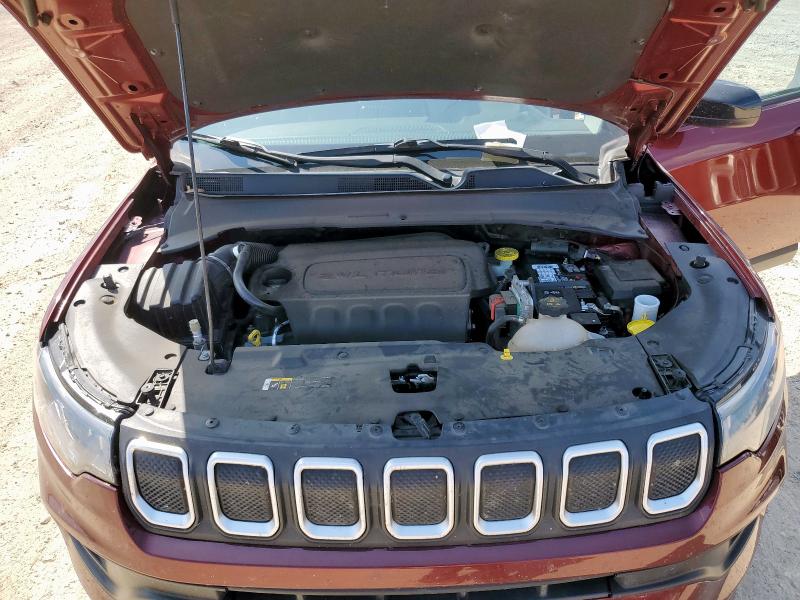 3C4NJCBB9NT138424 - 2022 JEEP COMPASS LATITUDE 勃艮第红 照片 12