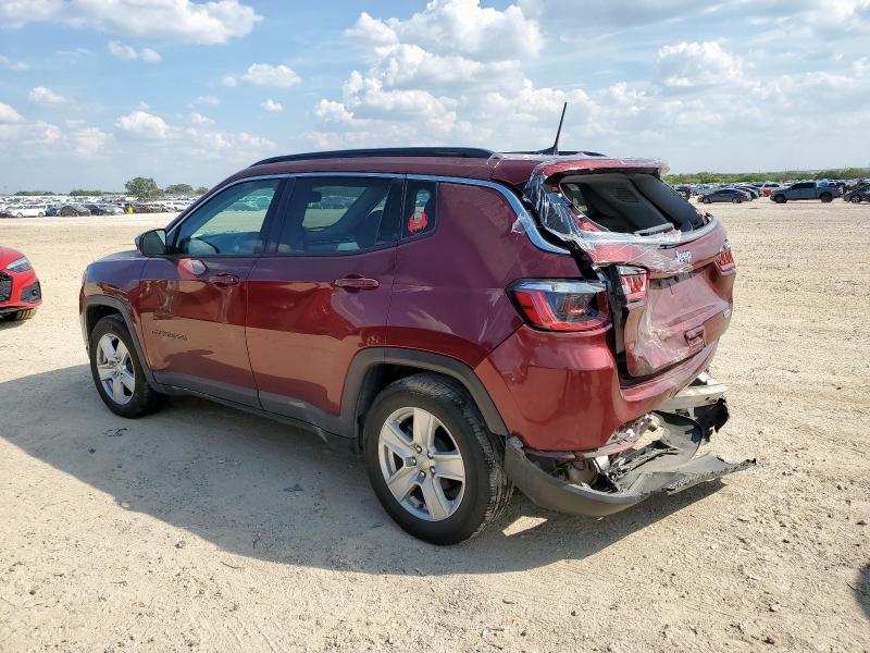 3C4NJCBB9NT138424 - 2022 JEEP COMPASS LATITUDE 勃艮第红 照片 2