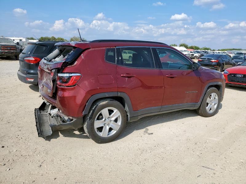 3C4NJCBB9NT138424 - 2022 JEEP COMPASS LATITUDE 勃艮第红 照片 3