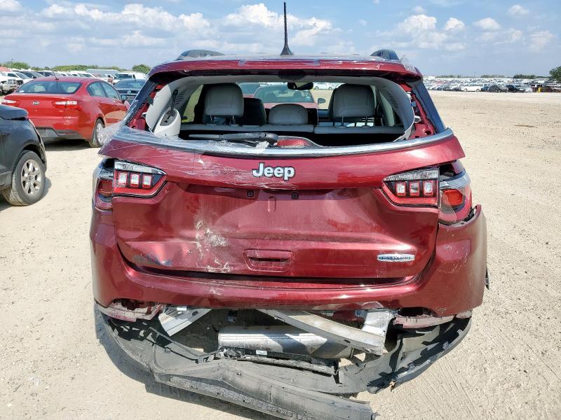 3C4NJCBB9NT138424 - 2022 JEEP COMPASS LATITUDE 勃艮第红 照片 6