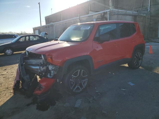 ZACNJDAB1MPN31263 - 2021 JEEP RENEGADE SPORT RED photo 1