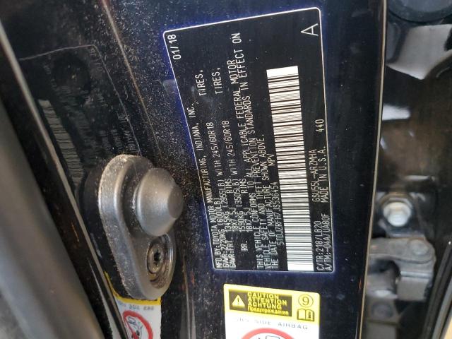 5TDJZRFH7JS536454 - 2018 TOYOTA HIGHLANDER SE 黑色 照片 13