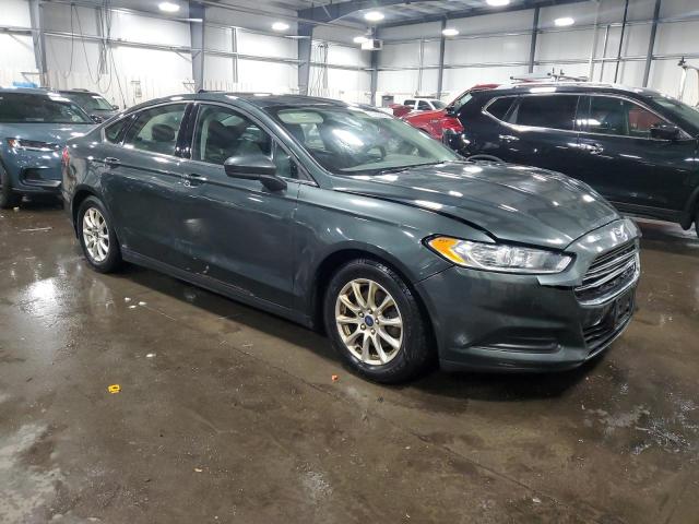 3FA6P0G77FR151084 - 2015 FORD FUSION S GREEN photo 4