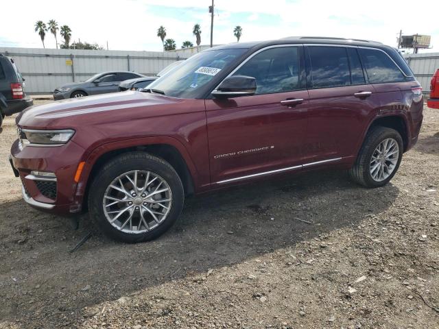 1C4RJHEG8N8605255 - 2022 JEEP GRAND CHER SUMMIT ბურგუნდია ფოტო 1