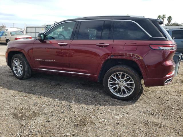 1C4RJHEG8N8605255 - 2022 JEEP GRAND CHER SUMMIT ბურგუნდია ფოტო 2