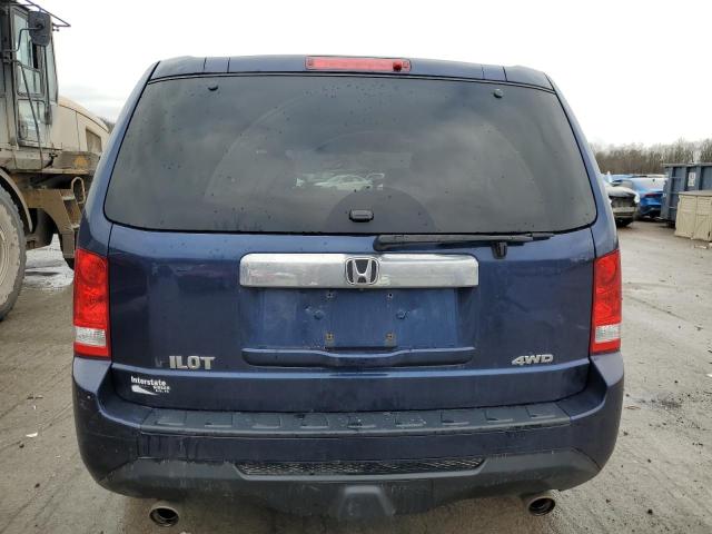 5FNYF4H57FB059016 - 2015 HONDA PILOT EXL BLUE photo 6