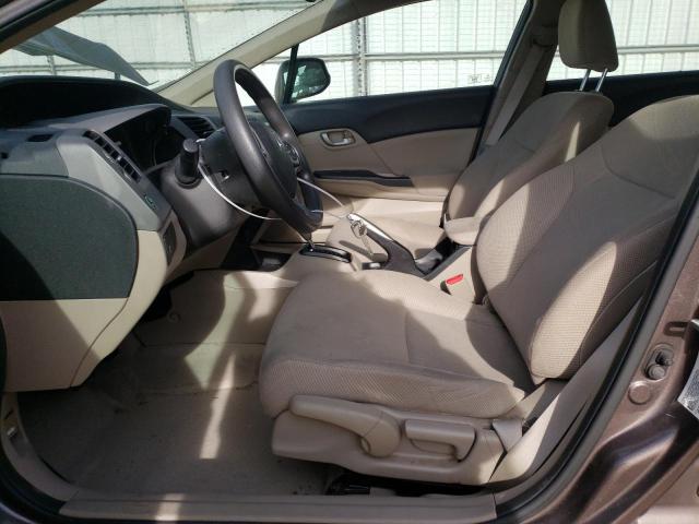 2HGFB2F54CH530380 - 2012 HONDA CIVIC LX GRAY photo 7