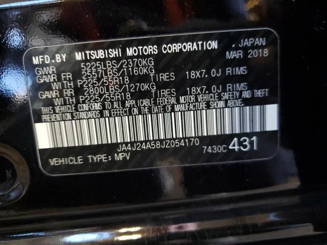 JA4J24A58JZ054170 - 2018 MITSUBISHI OUTLANDER SE 黑色 照片 13