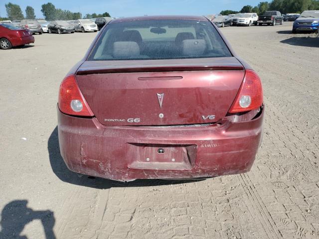 1G2ZG57N784105774 - 2008 PONTIAC G6 BASE BURGUNDY photo 6