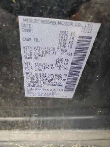 5N1AR2MM7DC629919 - 2013 NISSAN PATHFINDER S Negro foto 13