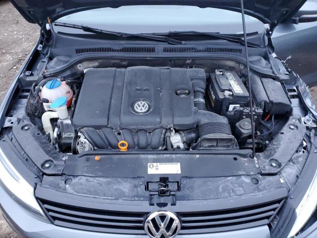 3VWDZ7AJ6BM099833 - 2011 VOLKSWAGEN JETTA SE GRAY photo 11