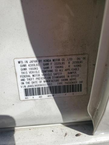 JH4CL96806C022057 - 2006 ACURA TSX Білий фото 12