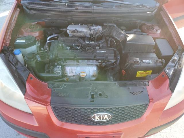 KNADE123686301510 - 2008 KIA RIO BASE RED photo 11