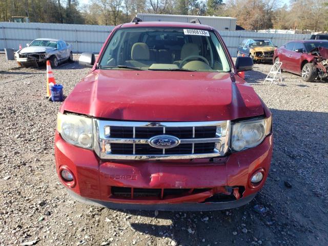 1FMCU0D72BKB63437 - 2011 FORD ESCAPE XLT RED photo 5