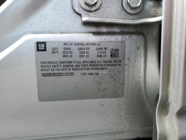 1G6DE5E55C0112126 - 2012 CADILLAC CTS LUXURY COLLECTION SILVER photo 13