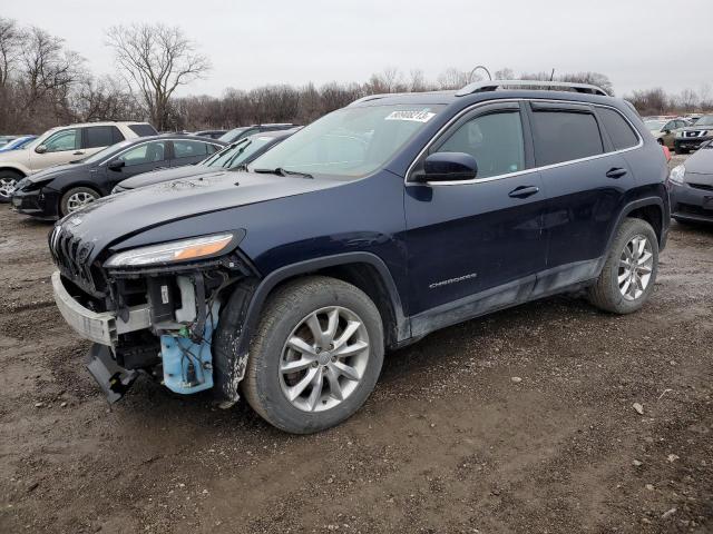 1C4PJMDS2GW175243 - 2016 JEEP CHEROKEE LIMITED BLUE photo 1