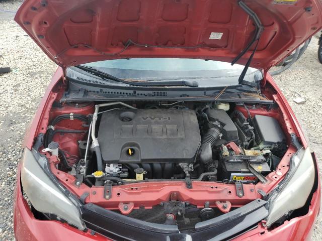 2T1BURHE2HC785639 - 2017 TOYOTA COROLLA L MAROON photo 11